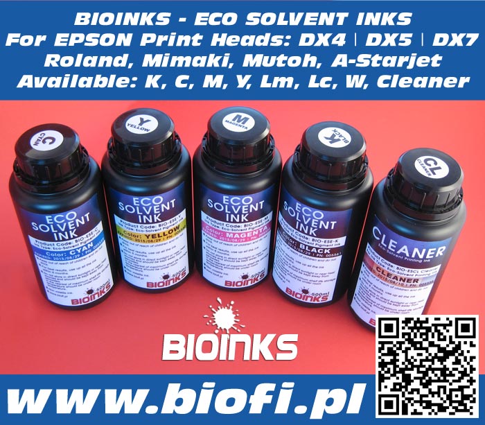 BIOINKS: Eco-Solvent BIO-ESE 500ml