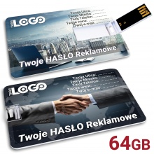 USB 2.0 64GB Profesjonalny Nośnik Danych i Reklamy - Karta Pendrive GROZER