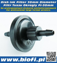 Dish Ink Filter Fi 30mm Tube ID=2mm