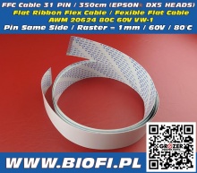 FFC Cable 31 PIN 350cm - Taśma Sygnałowa FFC MUTOH VJ 1604