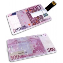 KIBA-021: 500 EURO - GROZER Karta 16GB USB 2.0 + 5 x ETUI RFID