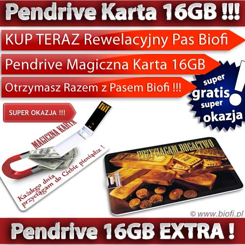 PREZENT: Pendrive GROZER Magiczna Karta 16GB