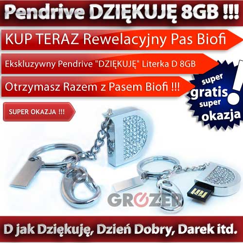 Gratis Pendrive DZIĘKUJĘ 8GB