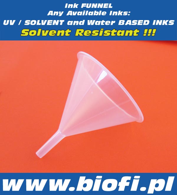 Ink Funnel for any Inks - Solvent Resistant