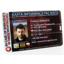 32GB Karta Pendrive USB 2.0 - Ratująca Życie - Karta ICE