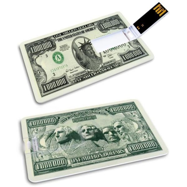 KIBA-019: 1 Milion Dolarów - GROZER Karta 32GB USB 2.0 + 5 x ETUI RFID!