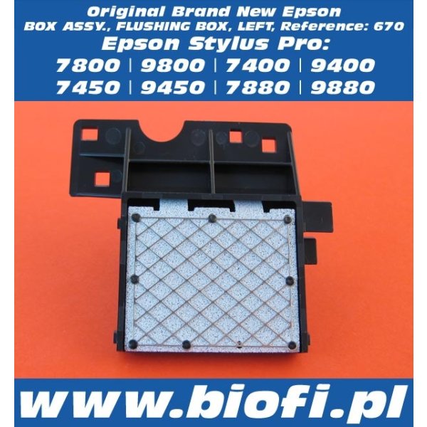 Spluwaczka Lewa - Flushing Box EPSON 7880, 9880