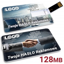 USB 2.0 128MB Profesjonalny Nośnik Danych i Reklamy - Karta Pendrive GROZER