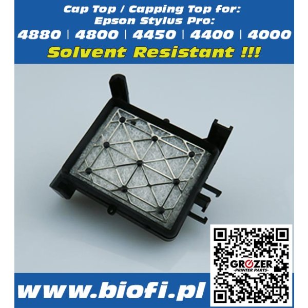 Cap Top / Capping Top - Epson Stylus Pro 4880, 4800, 4450, 4400, 4000 - Solvent Resistant