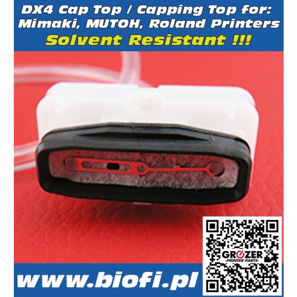Cap Top - Capping DX4 Mimaki, MUTOH, Roland Solvent Resistant
