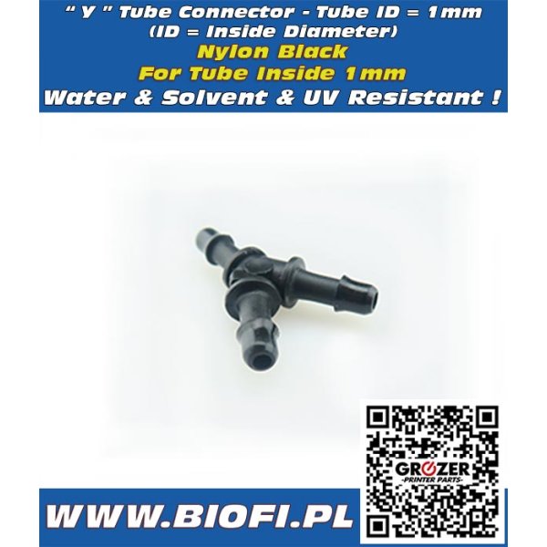 Łącznik do Rurek Litera Y ID=1mm - 1 sztuka