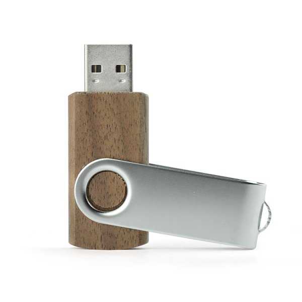 Pamięć USB 2.0 TWISTER WALNUT 16 GB Kolor Drewno Orzechowe
