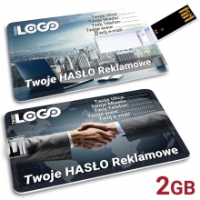 USB 2.0 2GB Profesjonalny Nośnik Danych i Reklamy - Karta Pendrive GROZER