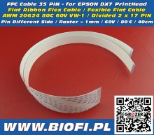 FFC Cable 35 PIN 40 CM - Taśma Sygnałowa FFC Dzielona PDS EPSON DX7
