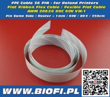 FFC Cable 36 PIN 350cm - Taśma Sygnałowa FFC Roland