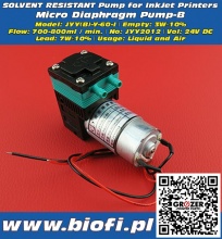 Ink and Air Pump 700-800ml 24V DC JYY(B)-Y-60-I