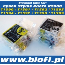 Oryginalny Tusz EPSON R2000 - T1594 - Yellow