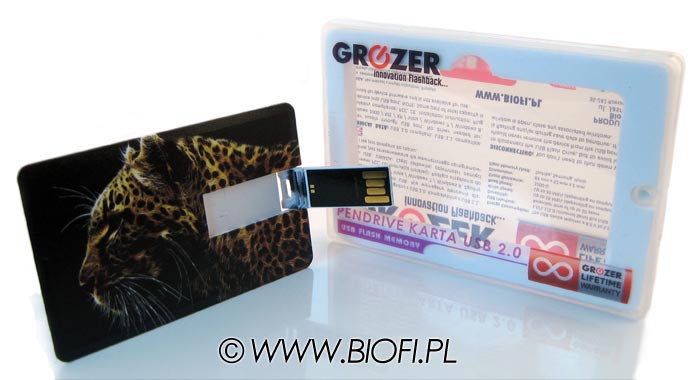 Karta Pendrive GROZER - Opakowanie USB-BOX