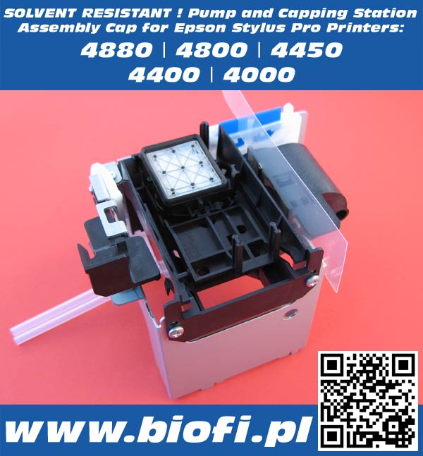 Solvent Resistant - Capping Station Epson Stylus Pro: 4800 4880 4450 4400 4400 4000