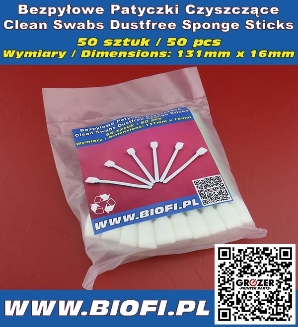 Patyczki Czyszczące Clean Swab (Sponge Stick) 50 PCS