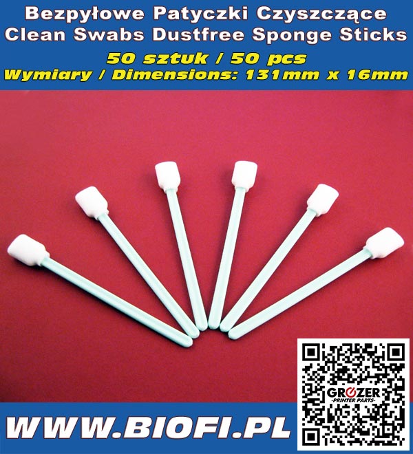 Patyczki Czyszczące Clean Swab (Sponge Stick) 50 PCS