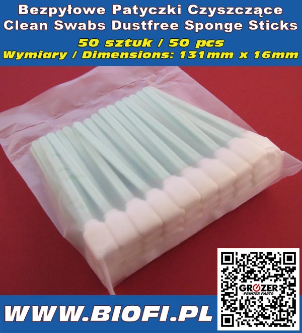 Patyczki Czyszczące Clean Swab (Sponge Stick) 50 PCS
