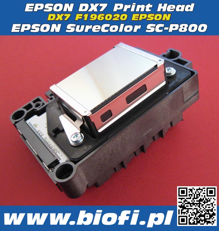 Głowica Drukująca EPSON DX7 F196020 PRINT HEAD EPSON DX7 PrintHead for EPSON SureColor SC-P800