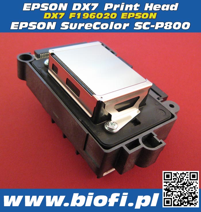 Głowica Drukująca EPSON DX7 F196020 PRINT HEAD EPSON DX7 PrintHead for EPSON SureColor SC-P800