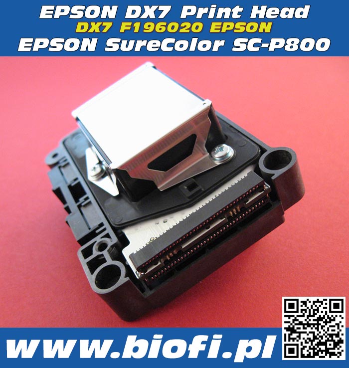 Głowica Drukująca EPSON DX7 F196020 PRINT HEAD EPSON DX7 PrintHead for EPSON SureColor SC-P800