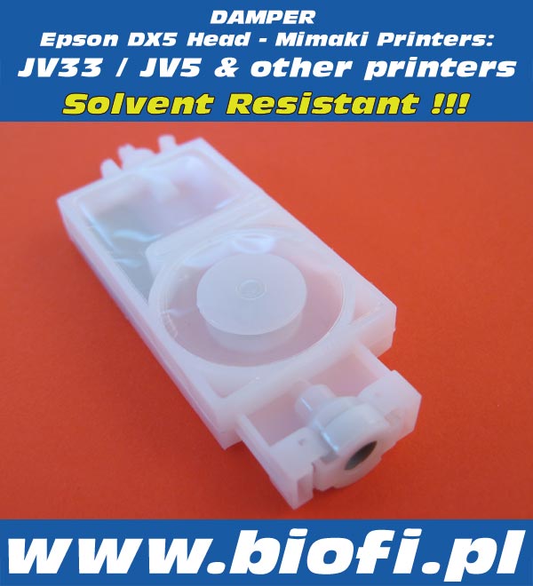 Damper Mimaki JV33 / JV5 , Roland, Mutoh and other Printers | Solvent Resistant