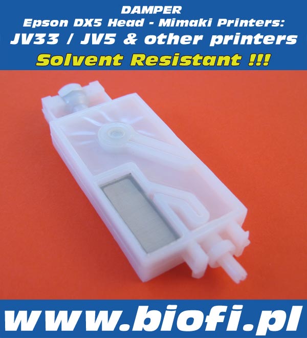 Damper Mimaki JV33 / JV5 , Roland, Mutoh and other Printers | Solvent Resistant