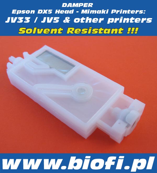 Damper Mimaki JV33 / JV5 , Roland, Mutoh and other Printers | Solvent Resistant
