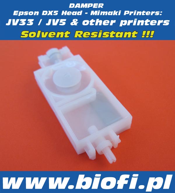 Damper Mimaki JV33 / JV5 , Roland, Mutoh and other Printers | Solvent Resistant