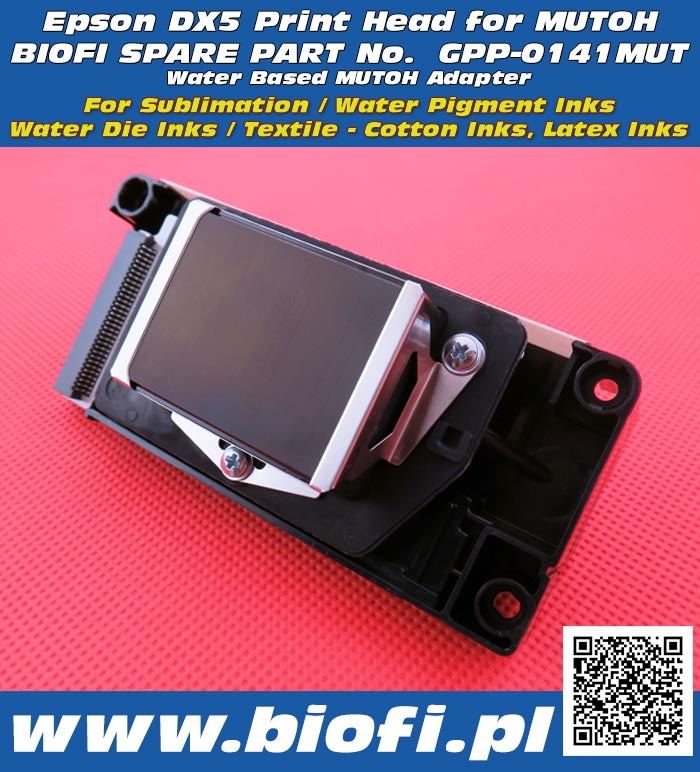 EPSON DX5 Print Head for MUTOH pRINTERS, GPP-0141MUT WATER BASED