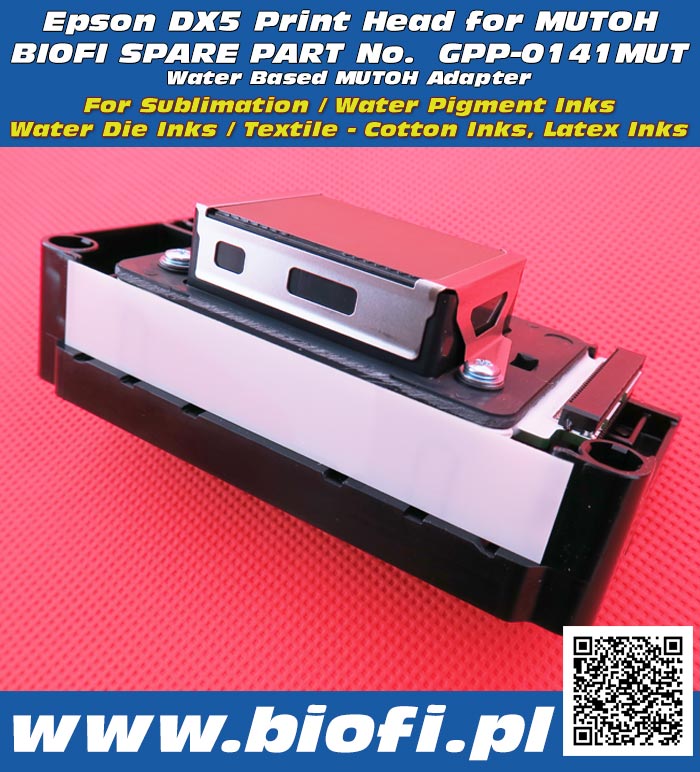 EPSON DX5 Print Head for MUTOH pRINTERS, GPP-0141MUT WATER BASED