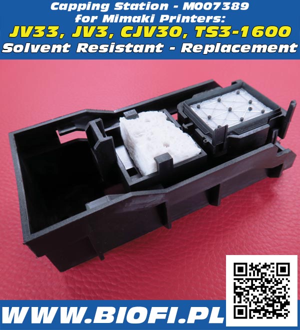 Capping Station for Mimaki Printers: JV33, JV3, CJV30, TS3. Replacement