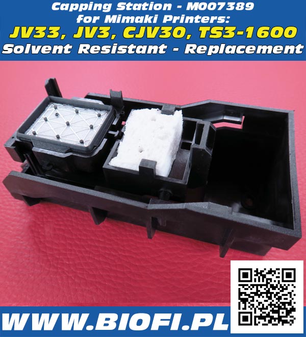 Capping Station for Mimaki Printers: JV33, JV3, CJV30, TS3. Replacement