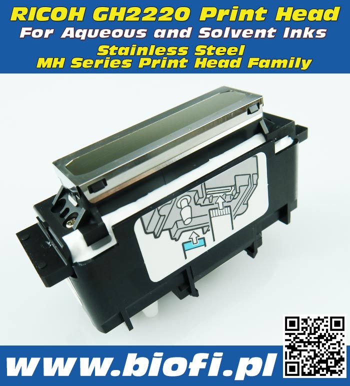 Głowica Drukująca RICOH GH2220 PrintHead for Printers: Titan-Jet, Xenons, Leicai, Sky-Color, Ultra Smart, Fortune-Lit, Wit-Color, GALAXY and others